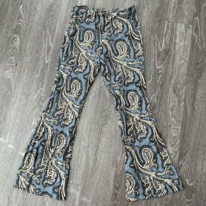 Paisely Free People Flared Pants